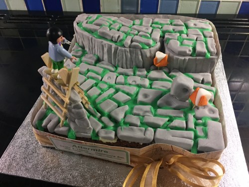 finished cake from above